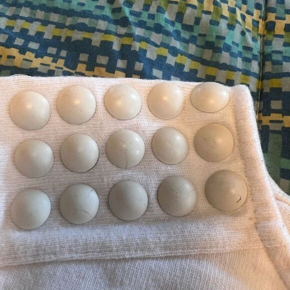 2 for $20! Republic Women’s Cream Embellished sweatshirt  Size Large - Picture 4 of 6